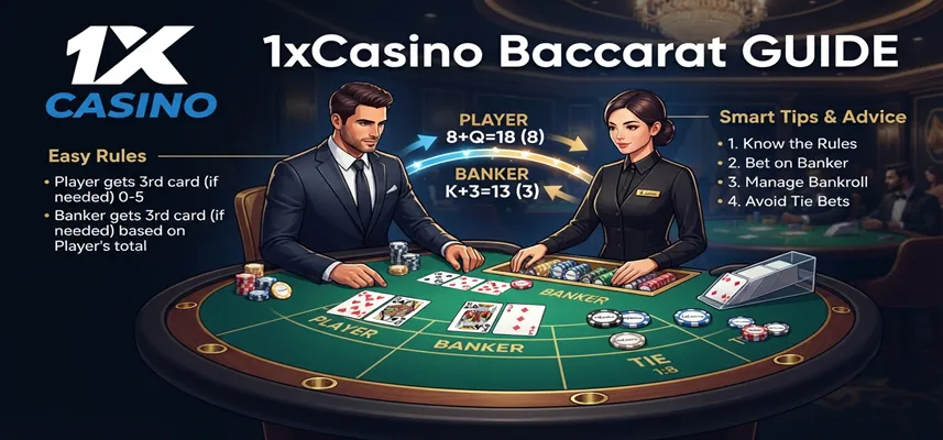 Master the 1xCasino baccarat guide with easy rules, smart tips, and expert advice for a more confident gaming experience.