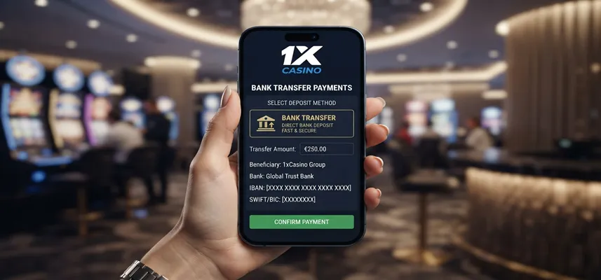 Use 1xCasino bank transfer payments for secure deposits and fast withdrawals.
