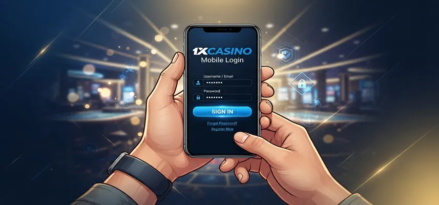 1xCasino mobile login guide showing fast and secure sign in access from smartphone