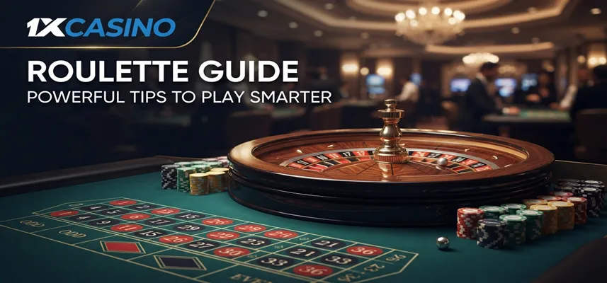1xCasino roulette guide showing smart betting tips and strategies for beginners to improve their online roulette experience