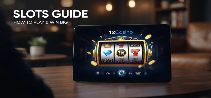1xCasino slots guide showing popular online slot games and gameplay features