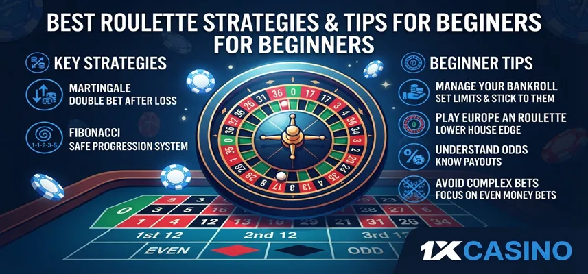 Best roulette strategies and beginner tips explaining bankroll management, betting methods, and smarter gameplay decisions