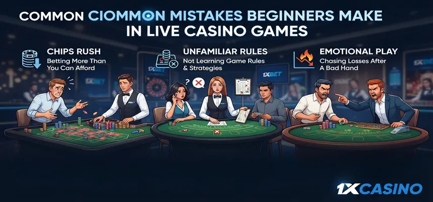 Avoid common live casino mistakes with expert tips for new 1xCasino players