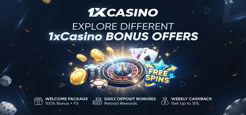 Compare available 1xCasino bonus offers and find the best promotions with higher rewards