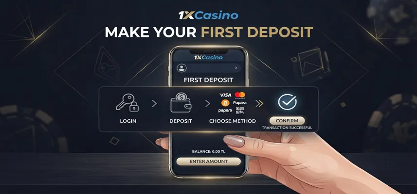 How to make your first deposit on 1xCasino with payment options for new users