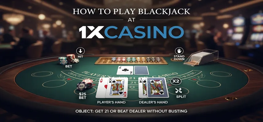 How to play blackjack at 1xCasino with step-by-step rules and strategy tips for new players