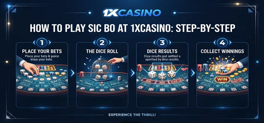 How to play Sic Bo at 1xCasino step by step with Sic Bo rules and betting guide Best Sic Bo Strategy Tips for New Players