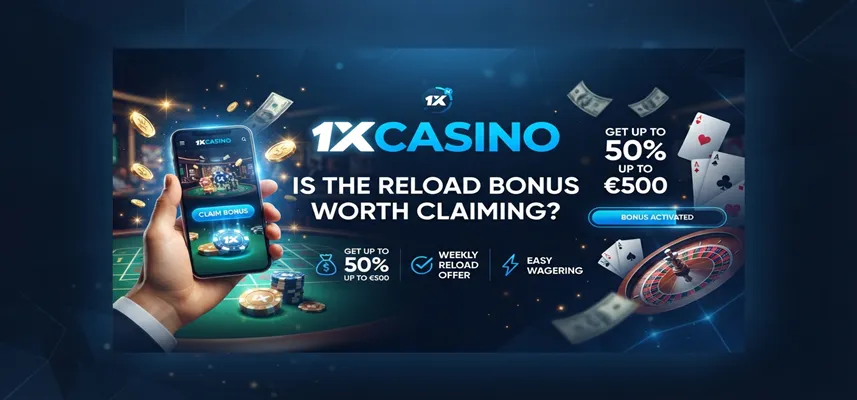 Is the 1xCasino Reload Bonus worth claiming? Discover bonus value, benefits, and key terms