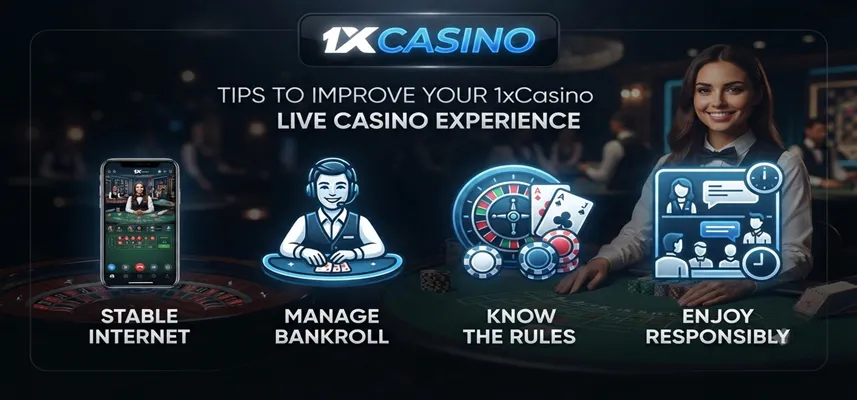 Tips to improve your 1xCasino Live Casino experience with better game selection and live dealer strategies