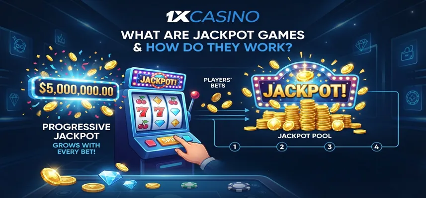 Learn what 1xCasino jackpot games are and how jackpot features, prizes, and reward systems work